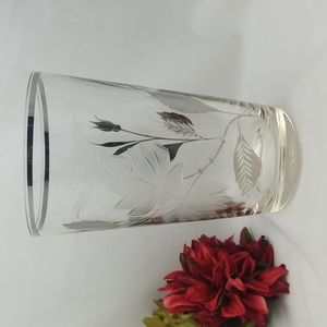 Bohemia Crystal Etched Platinum Ice Bucket